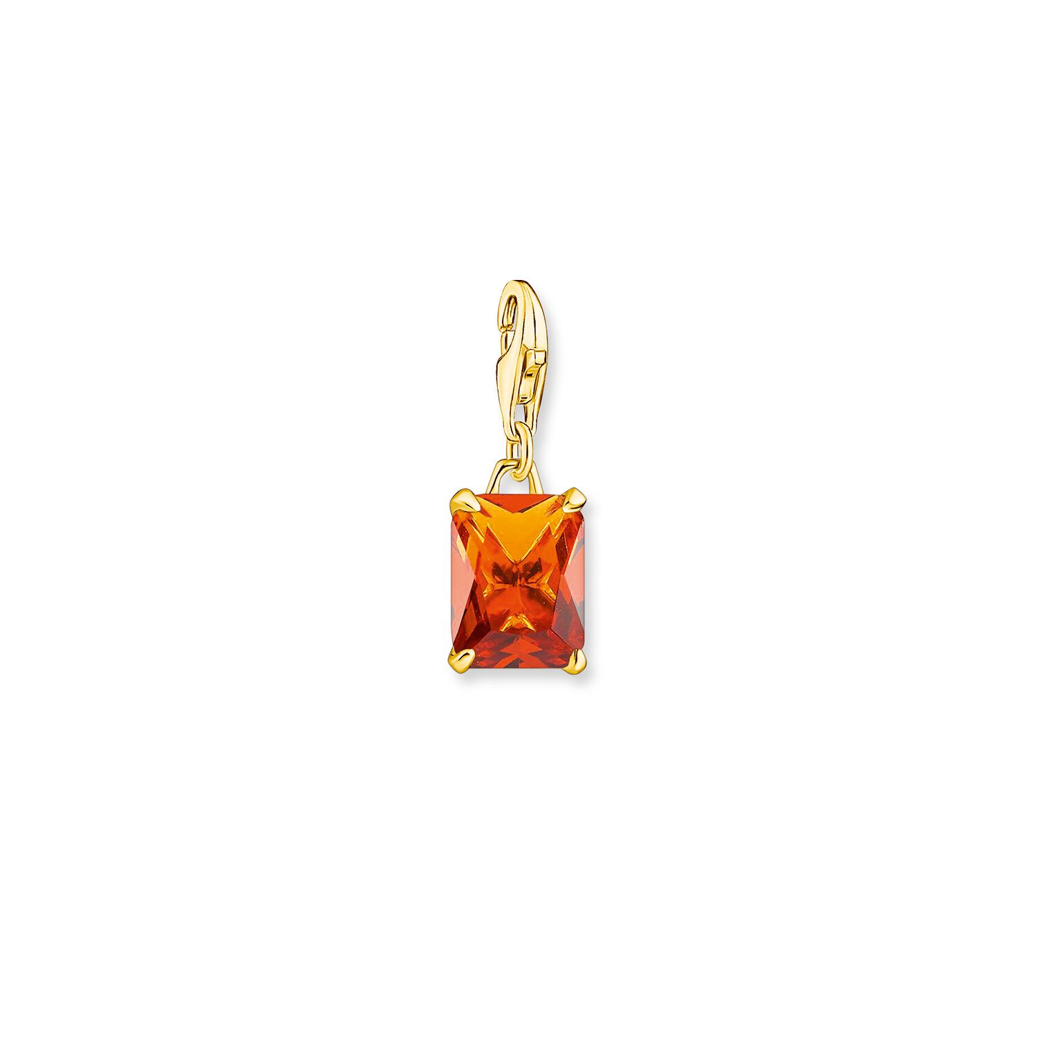 Thomas Sabo Charm Pendant Orange Stone Gold Charm Thomas Sabo 