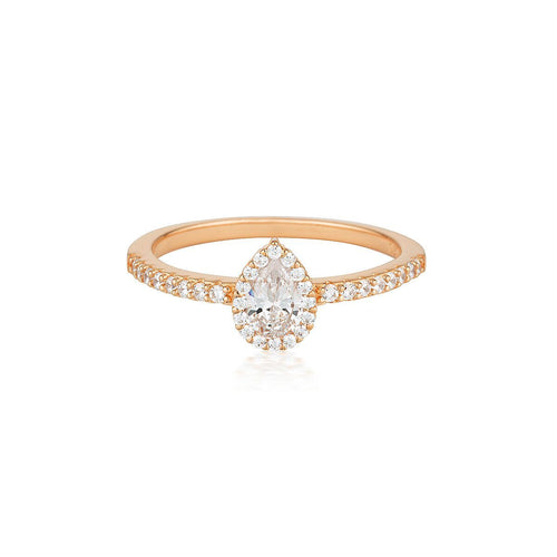 Georgini Monaco Rose Gold Ring Bevilles Jewellers 