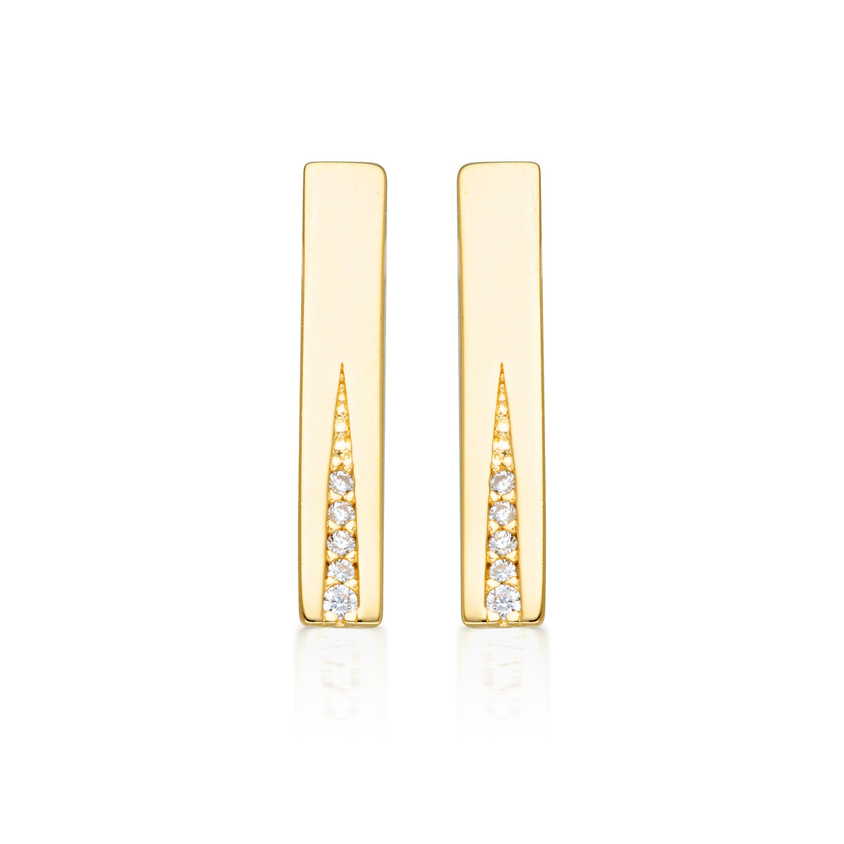 GEORGINI THE LAYERED EDIT GILDED EARRINGS GOLD Bevilles Jewellers 