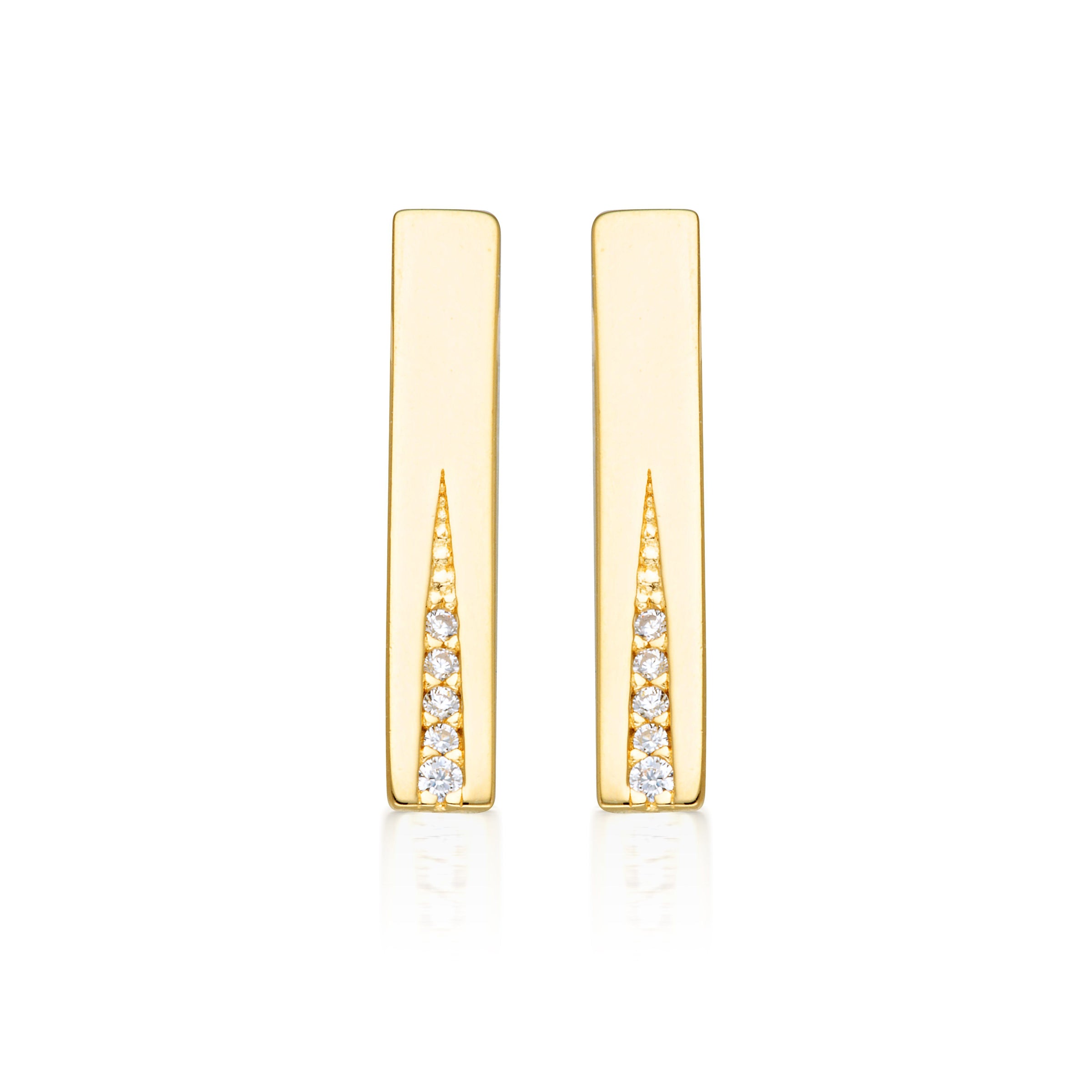 GEORGINI THE LAYERED EDIT GILDED EARRINGS GOLD Bevilles Jewellers 