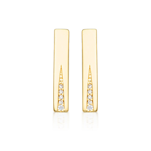 GEORGINI THE LAYERED EDIT GILDED EARRINGS GOLD Bevilles Jewellers 