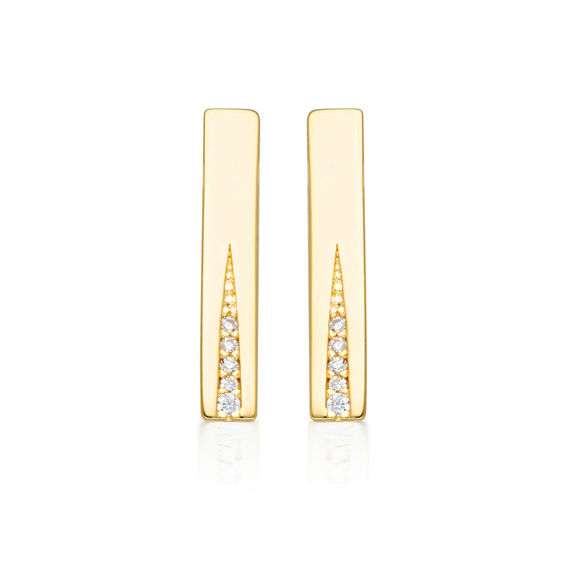GEORGINI THE LAYERED EDIT GILDED EARRINGS GOLD Bevilles Jewellers 