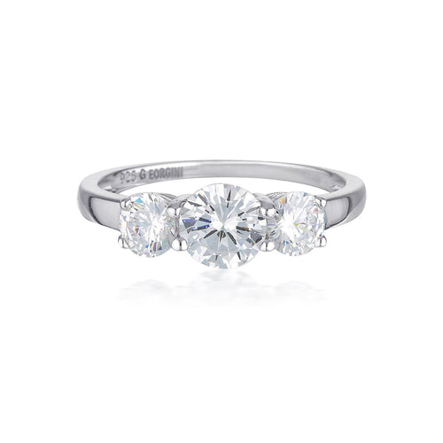 Georgini - Eternity Sterling Silver Cubic Zirconia Ring Bevilles Jewellers 5 
