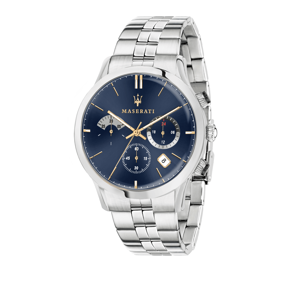Maserati RICORDO 42mm Silver Watch Watches Maserati 
