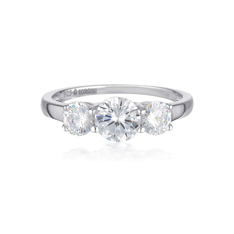 Georgini - Eternity Sterling Silver Cubic Zirconia Ring Bevilles Jewellers 