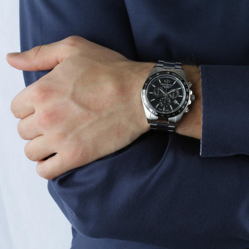 Philip Caribe Men’s Swiss 42mm Chronograph Watches Philip Watch 