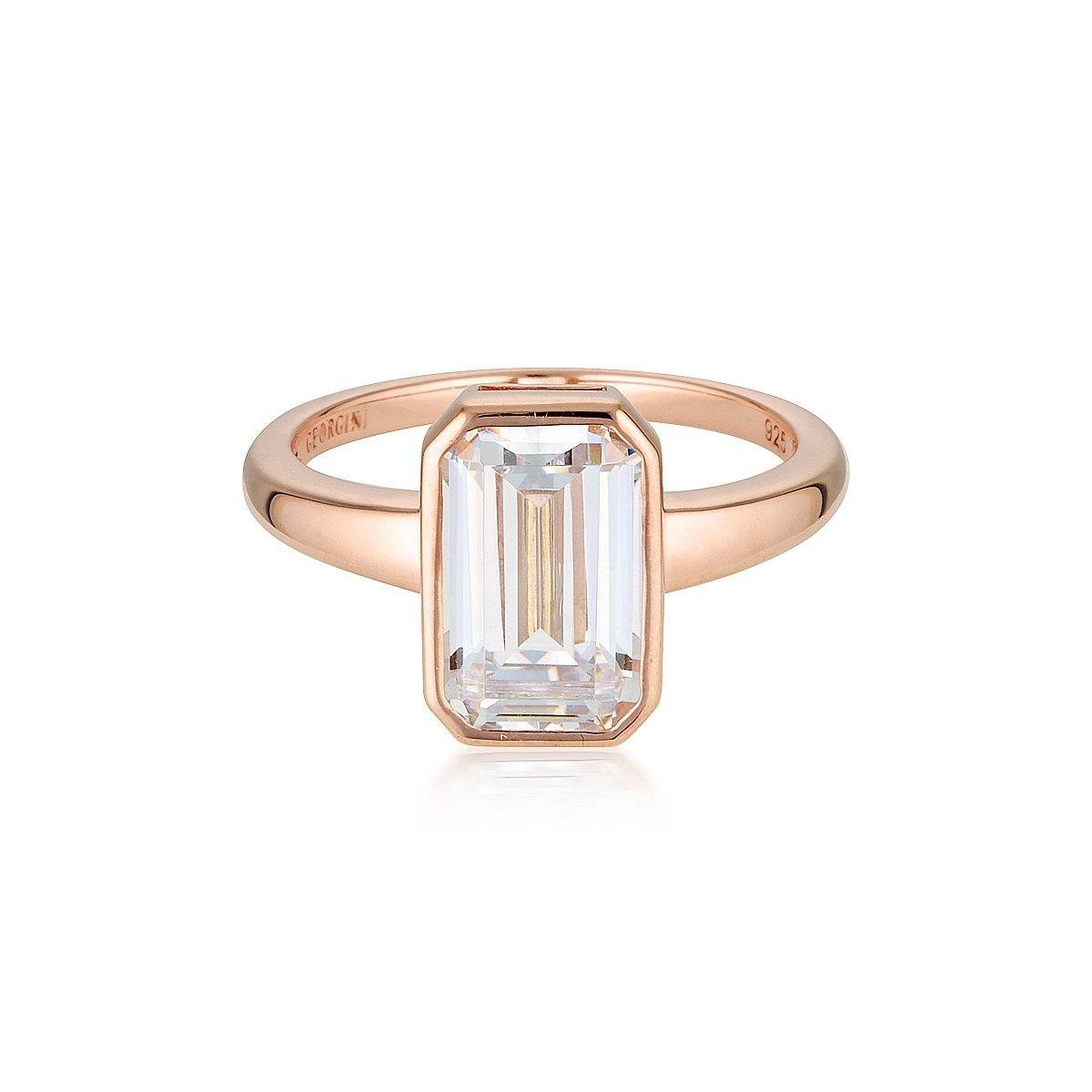 GEORGINI LUXE SONTUOSA RING ROSE GOLD Bevilles Jewellers 7 