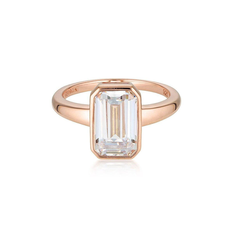 GEORGINI LUXE SONTUOSA RING ROSE GOLD Bevilles Jewellers 7 
