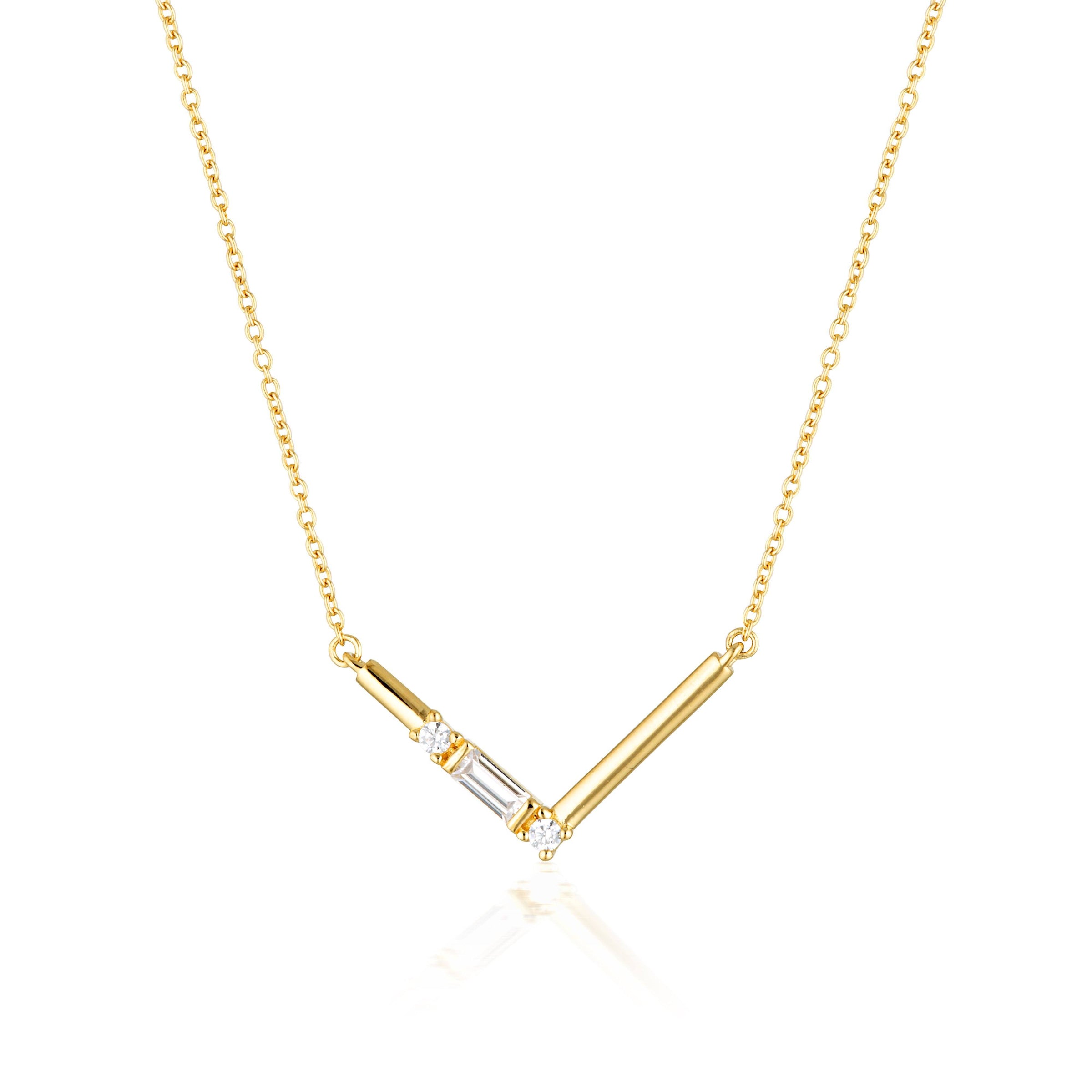 GEORGINI THE LAYERED EDIT TIGA NECKLACE GOLD Bevilles Jewellers 