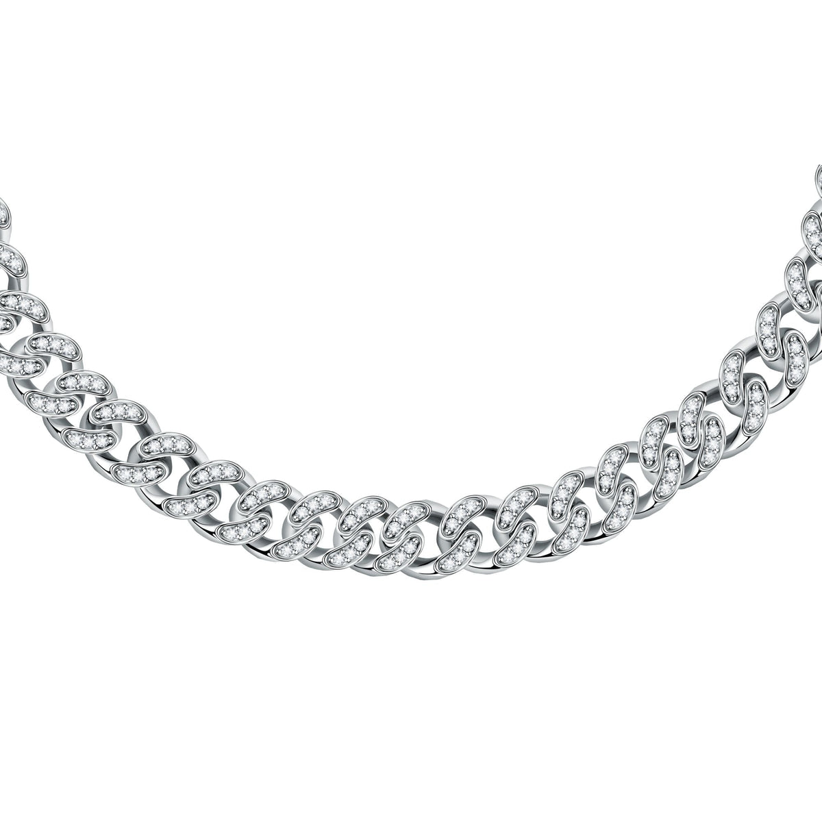 Chiara Ferragni Chain Collection Full Pave Necklace Bevilles Jewellers 