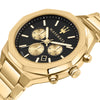 Maserati Stile Gold Chronograph Watch Bevilles Jewellers 
