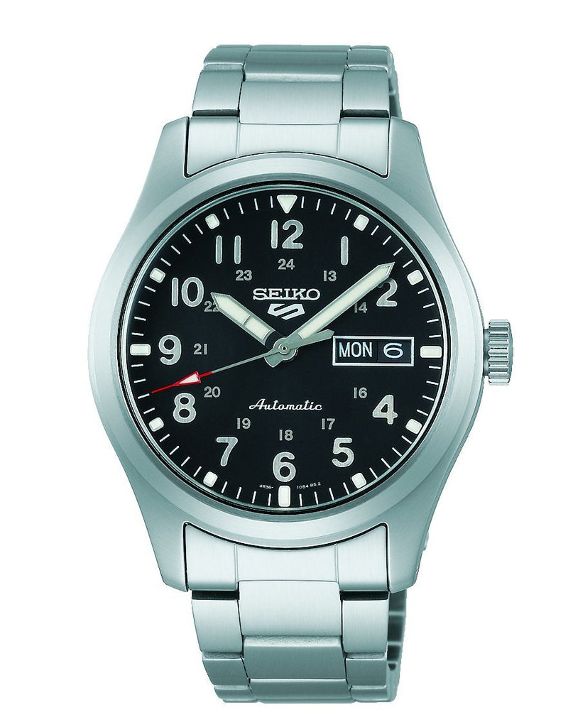Seiko Automatic Black and Silver Men's Watch SRPG27K Watches Seiko 