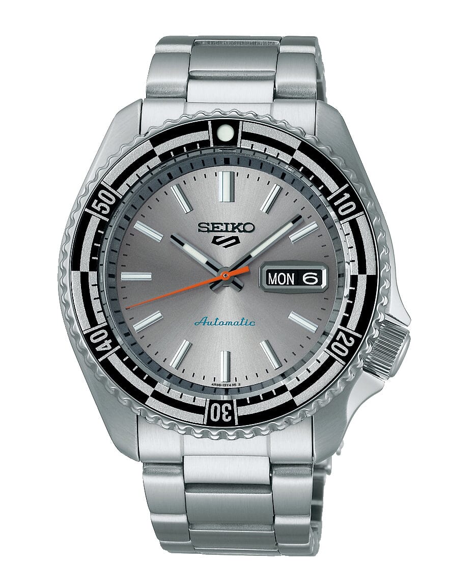 Seiko 5 Sports Retro Special Edition Watch Silver Dial SRPK09K Watches Seiko 