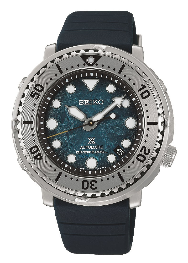 Seiko Save the Ocean Automatic Diver's Silver and Blue Men's Watch SRPH77K Watches Seiko 