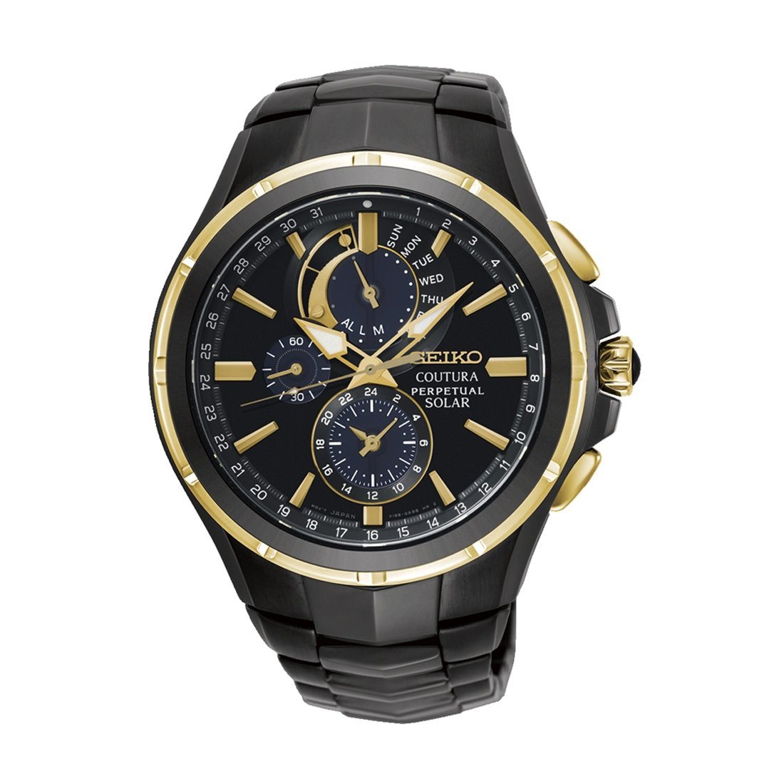 Seiko Coutura Mens Perpetual Solar Watch Model SSC698P Watches Seiko 