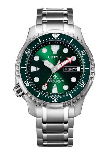 Citizen Promaster Green and Silver Men's Watch NY0100-50X Watches Citizen 