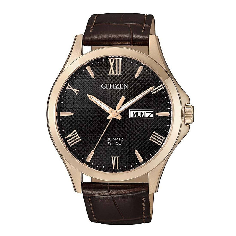 Citizen Black Brown Leather Watch BF2023-01H Watches Citizen 