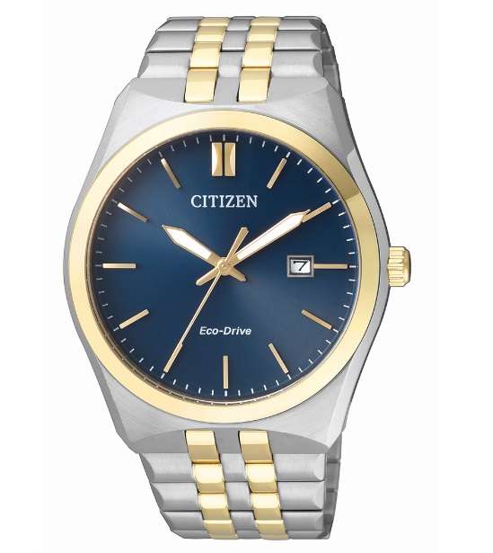 Citizen Mens Two Tone Eco-Drive Watch BM7334-66L Watches Citizen 