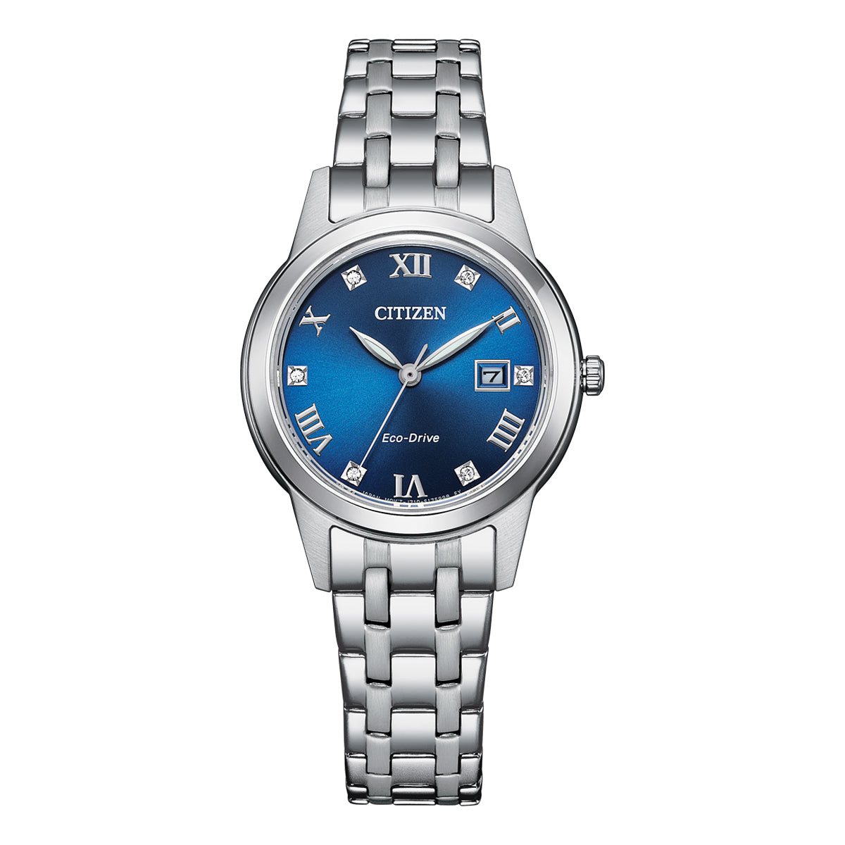 Citizen Blue and Silver Women's Watch FE1240-81L Watches Citizen 