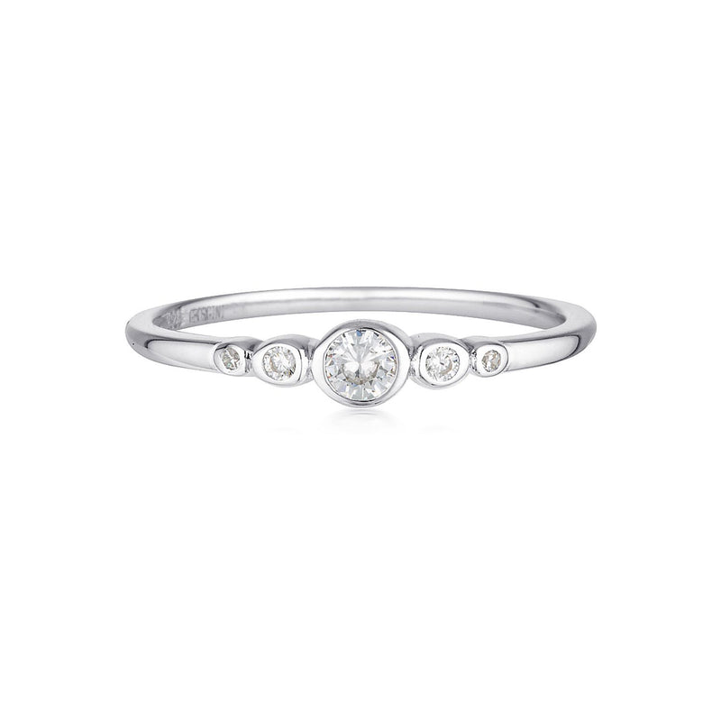 Georgini - Penta Sterling Silver Cubic Zirconia Ring Bevilles Jewellers 10 