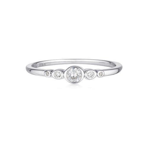 Georgini - Penta Sterling Silver Cubic Zirconia Ring Bevilles Jewellers 5 