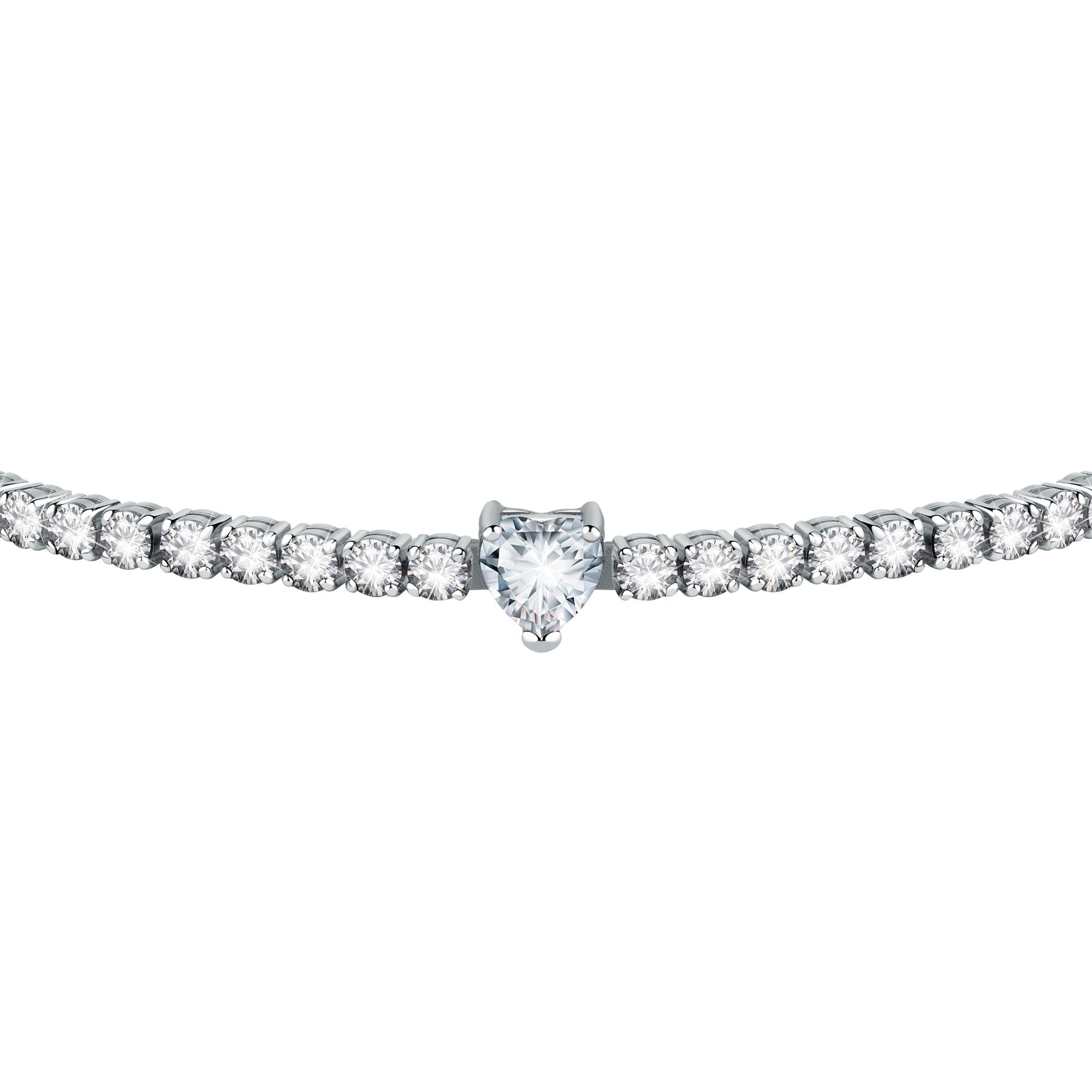 Chiara Ferragni Diamond Heart White Tennis Bracelet Bevilles Jewellers 