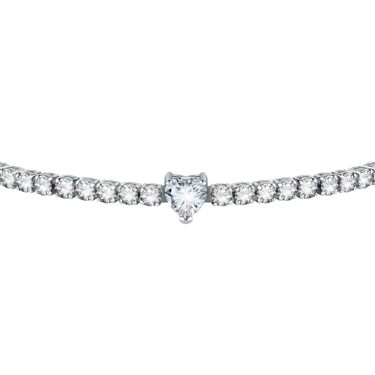 Chiara Ferragni Diamond Heart White Tennis Bracelet Bevilles Jewellers 
