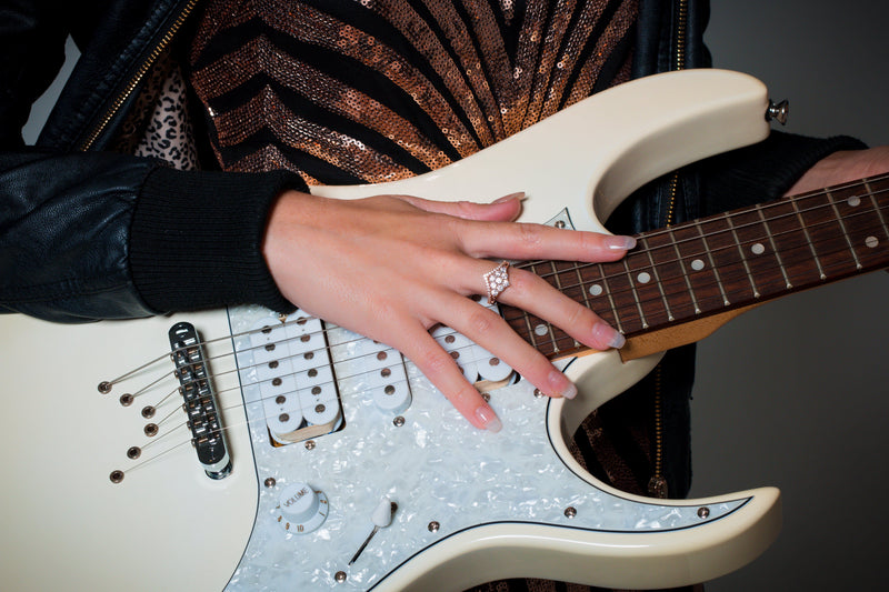 Georgini Rock Star V Rose Gold Ring Bevilles Jewellers 