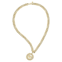 Chiara Ferragni Chain Collection Gold Eye Pendant Bevilles Jewellers 