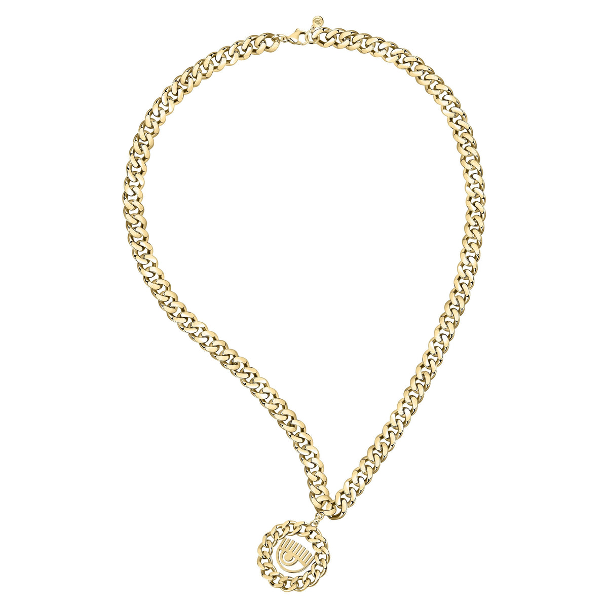 Chiara Ferragni Chain Collection Gold Eye Pendant Bevilles Jewellers 