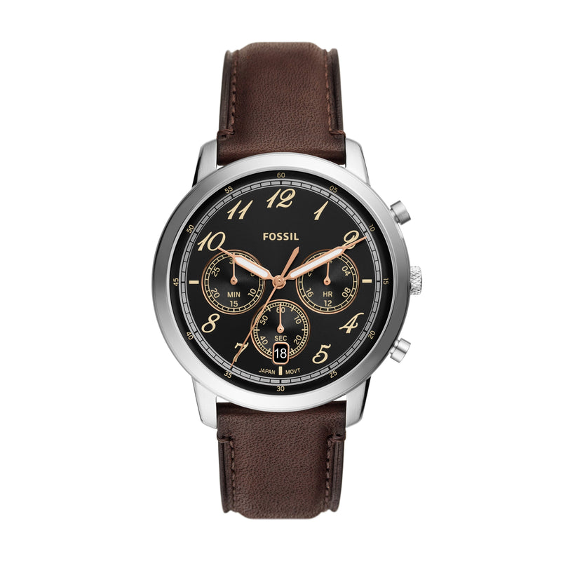 Fossil Neutra Chronograph Brown Leather Watch FS6024 Watches Fossil 
