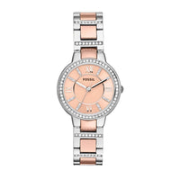 Fossil Virginia Ladies Two-Tone Stainless Steel Watch ES3405 Watches Fossil 