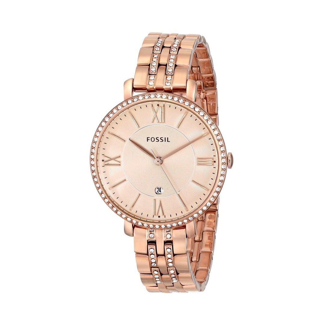 Fossil Ladies Jacqueline Rose Gold Watch ES3546 - Main Image