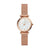 Fossil Ladies Carie Mini Rose Gold Case Band Model ES4433