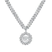 Chiara Ferragni Chain Collection Silver Eye Pendant Bevilles Jewellers 
