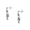 Chiara Ferragni Chain Collection Silver Earrings Bevilles Jewellers 