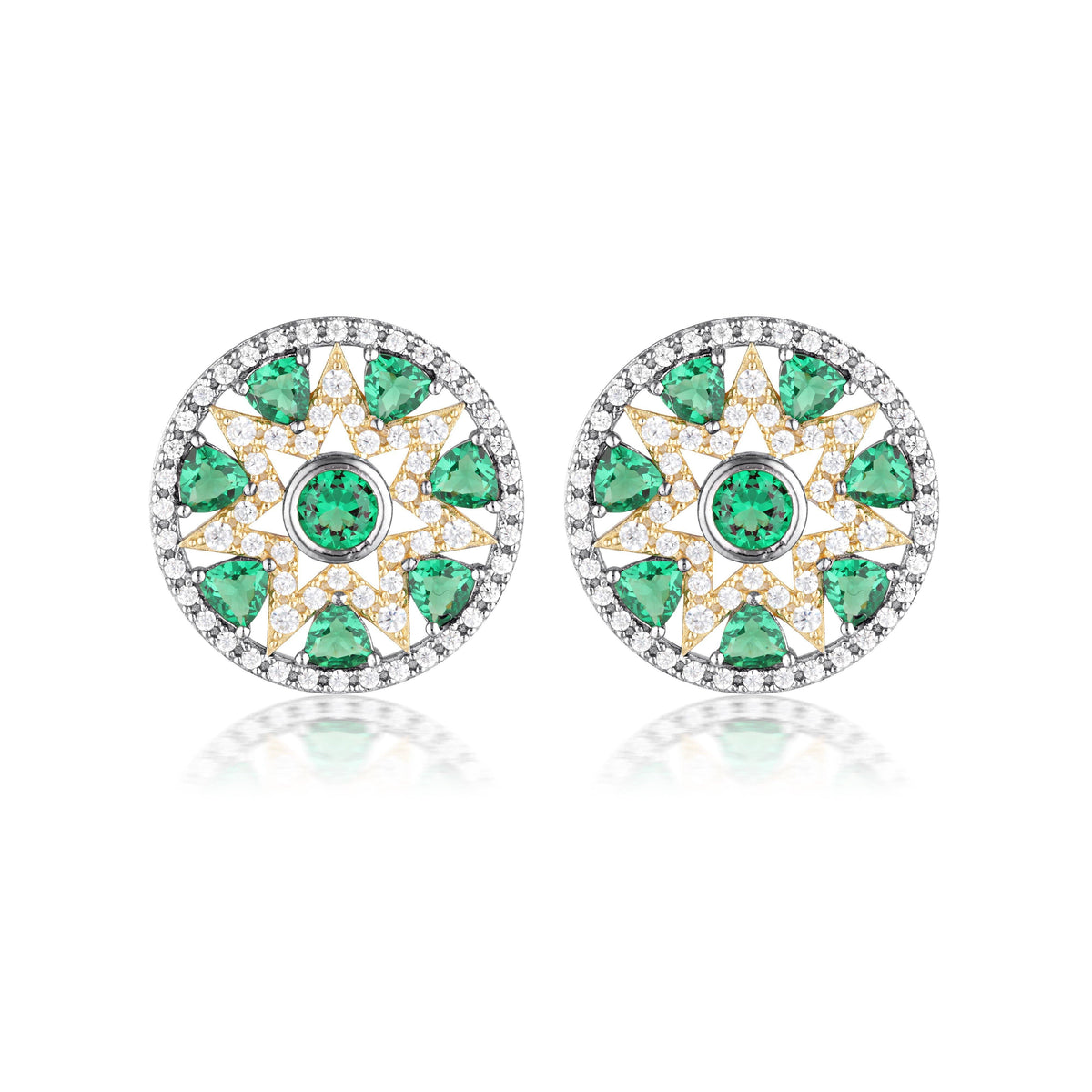GEORGINI COMMONWEALTH COLLECTION OPERA EARRINGS SILVER Bevilles Jewellers 
