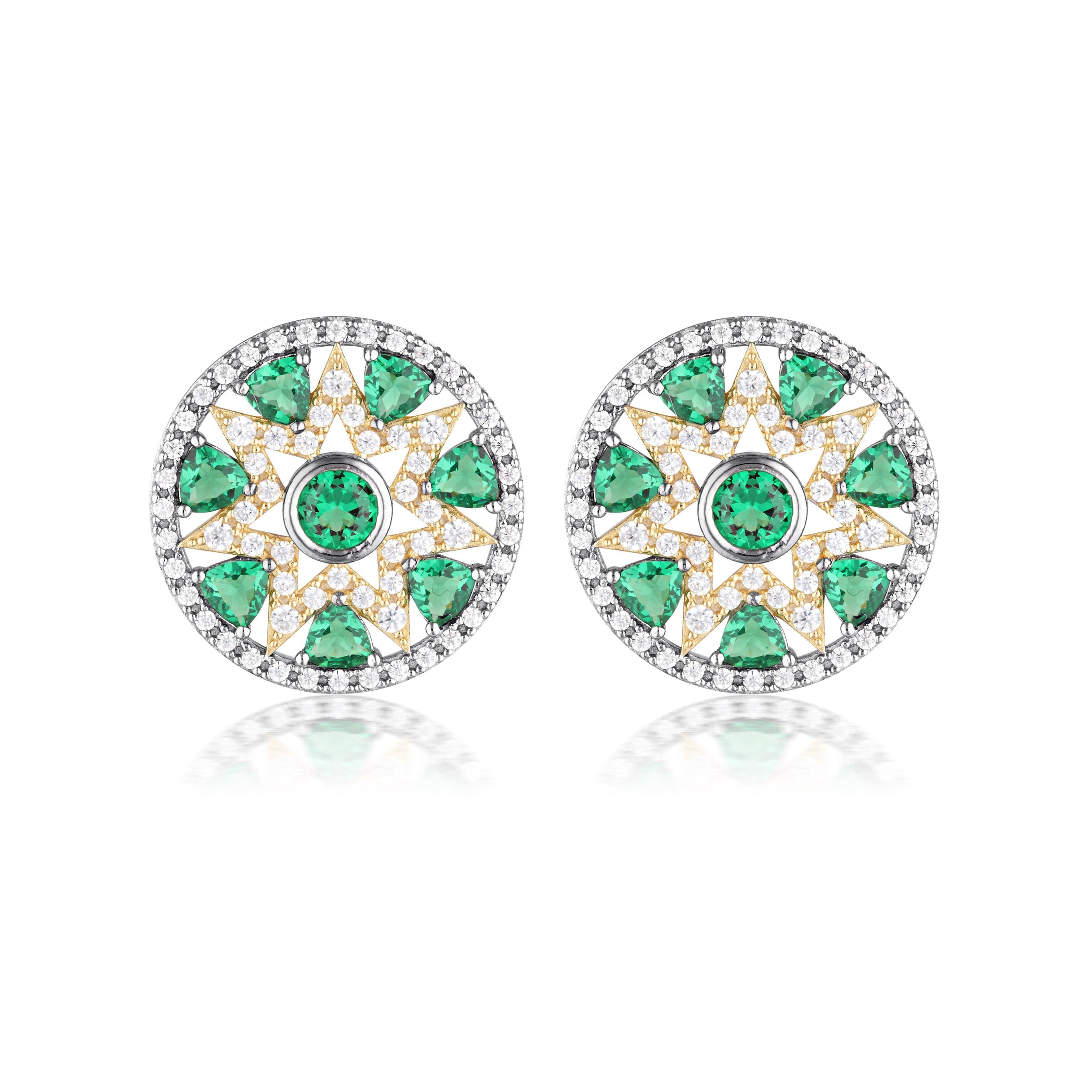 GEORGINI COMMONWEALTH COLLECTION OPERA EARRINGS SILVER Bevilles Jewellers 