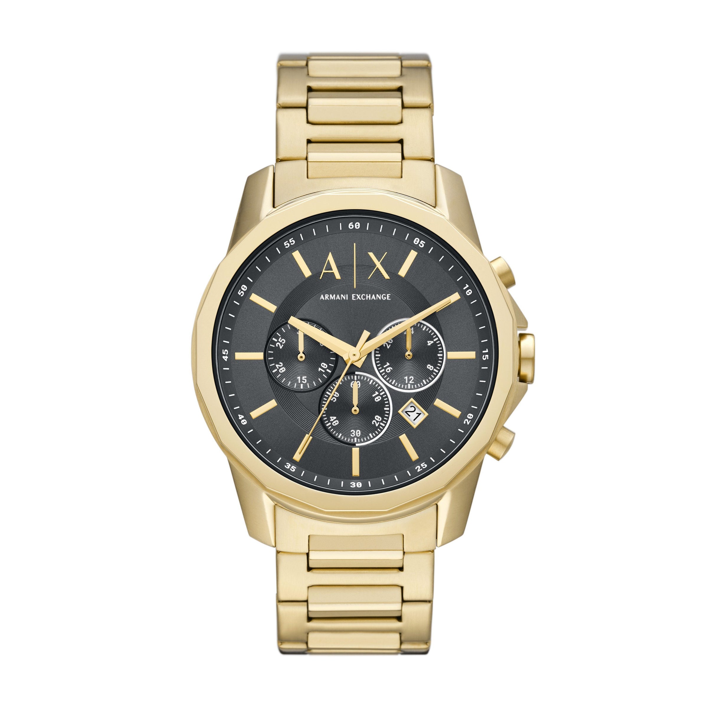 Armani Exchange Banks Black and Gold Men's Watch AX1721 Watches Armani Exchange 