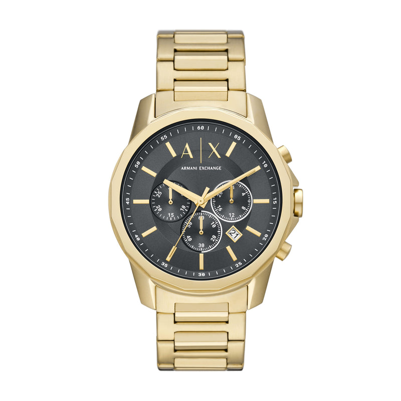 Armani Exchange Banks Black and Gold Men's Watch AX1721 Watches Armani Exchange 
