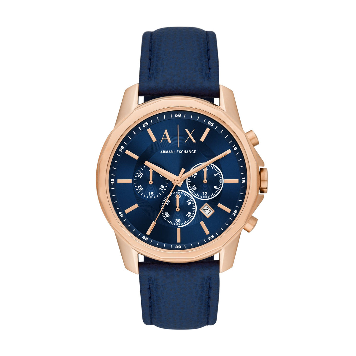 Armani Exchange Banks Blue and Rose Gold Men's Watch AX1723 Watches Armani Exchange 