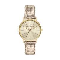 Armani Exchange Three-Hand Brown Leather Watch AX5594 Watches Armani Exchange 