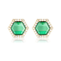 GEORGINI COMMONWEALTH COLLECTION BIRMINGHAM EARRINGS GOLD Bevilles Jewellers 