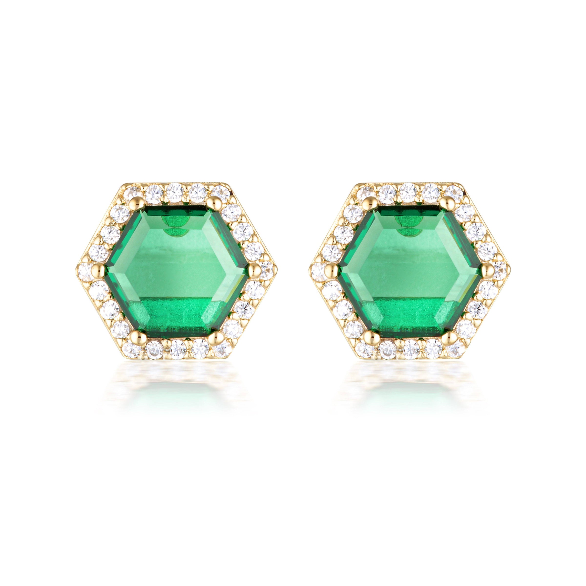 GEORGINI COMMONWEALTH COLLECTION BIRMINGHAM EARRINGS GOLD Bevilles Jewellers 