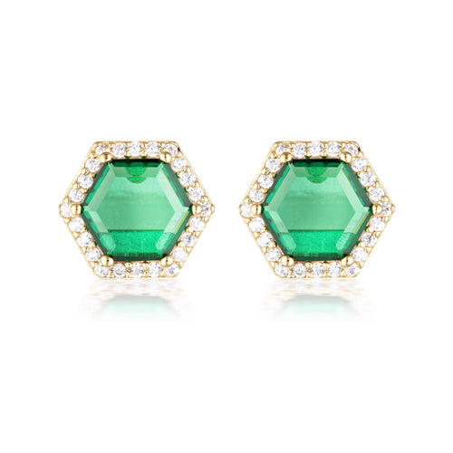 GEORGINI COMMONWEALTH COLLECTION BIRMINGHAM EARRINGS GOLD Bevilles Jewellers 