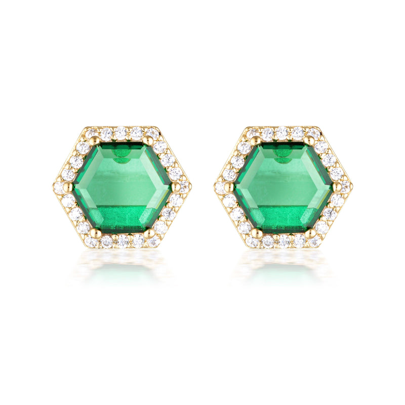 GEORGINI COMMONWEALTH COLLECTION BIRMINGHAM EARRINGS GOLD Bevilles Jewellers 
