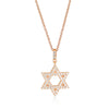 GEORGINI ROCK STAR STAR OF DAVID ROSE GOLD PENDANT Georgini 