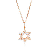 GEORGINI ROCK STAR STAR OF DAVID ROSE GOLD PENDANT Georgini 