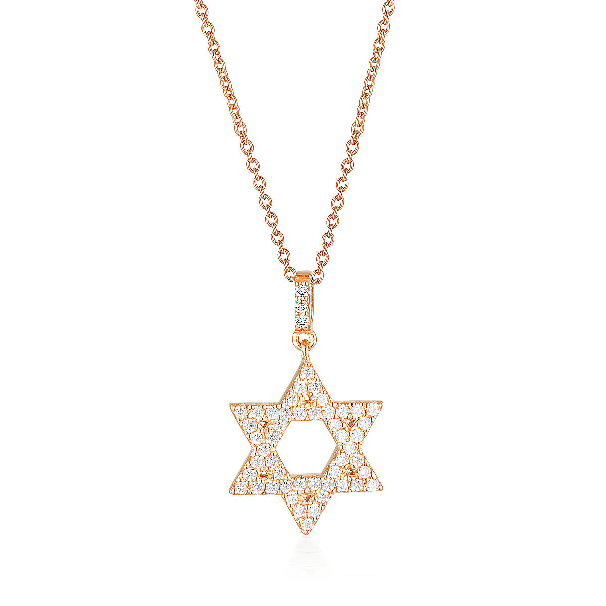 GEORGINI ROCK STAR STAR OF DAVID ROSE GOLD PENDANT Georgini 