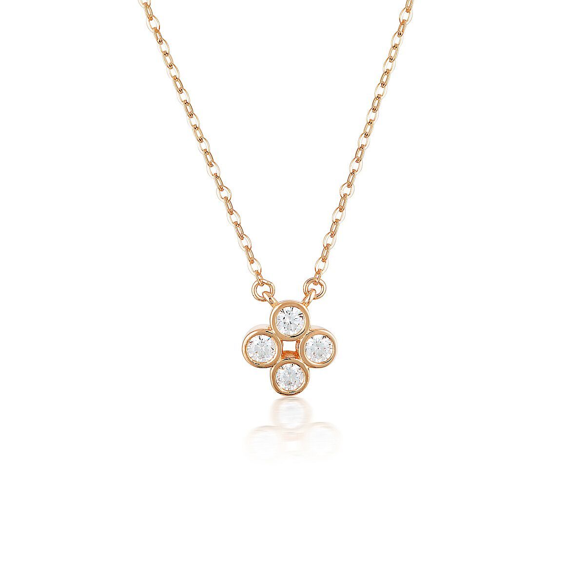 STELLAR LIGHTS ROSE GOLD TWINKLE PENDANT Bevilles Jewellers 